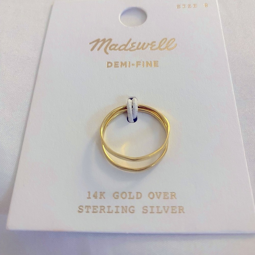 New! Madewell Demi-Fine Gold Ring